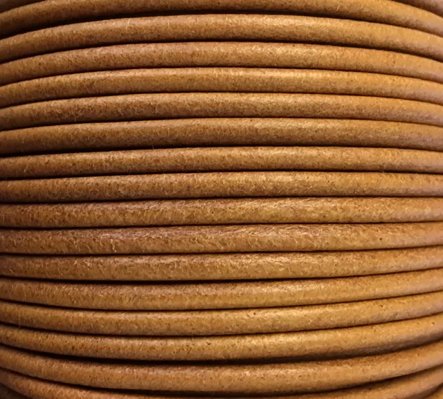 CUIR ROND 3mm - Camel