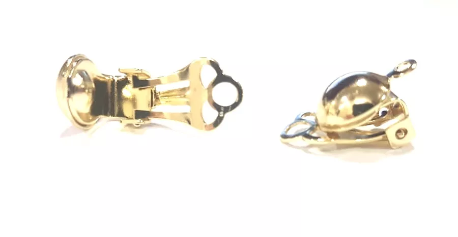 BO à clips en ACIER et ACIER DORE - Argent Or