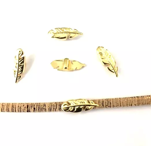 Passants Plume 5mm - Or