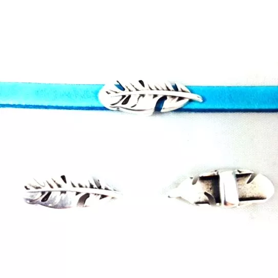 Passants Plume 5mm - Argent