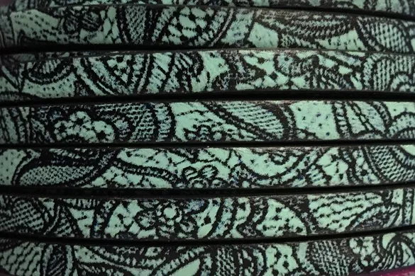 Cuir de veau imprimé; nouveaux modèles - Vert d'eau