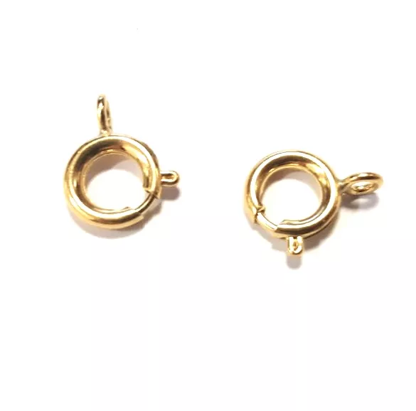 Fermoir à ressort  - Or argent vif