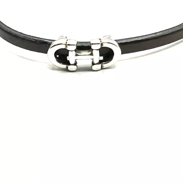 5 Passants Mors pour cuir 5mm argent vif ou antique ou or - Argent antique