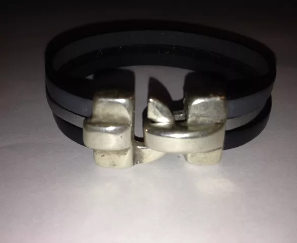 Fermoir crochet pour cuir plat 13mm