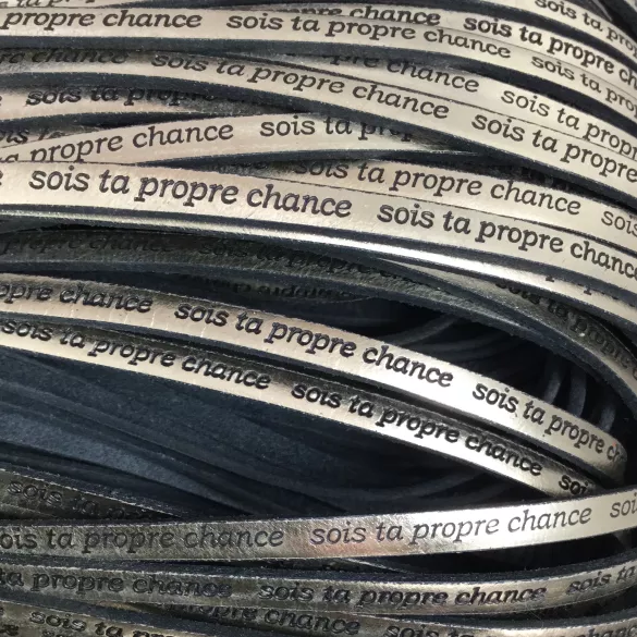 Cuir exclusivité Idil  SOIS TA PROPRE CHANCE - Or