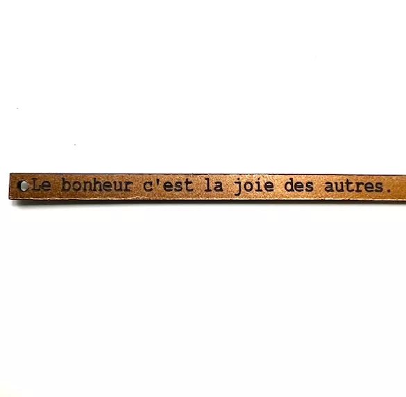 Le Bonheur, c'est la Joie des autres - Cuivre métallisé