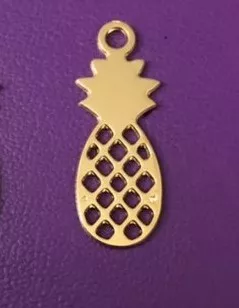 Pendant Ananas en laiton plaqué en France - Or