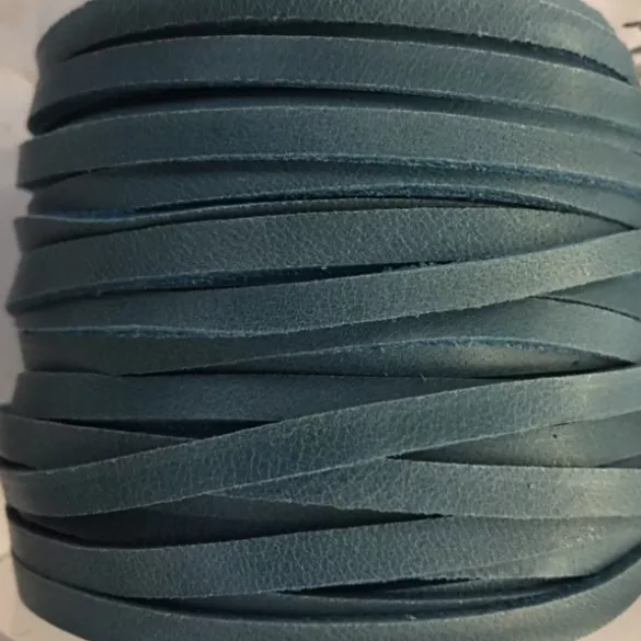 lanière 4 mm en veau non doublé pour sautoir - Bleu