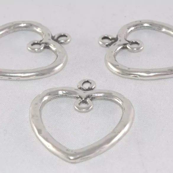 Pendant - intercalairecoeur martelé