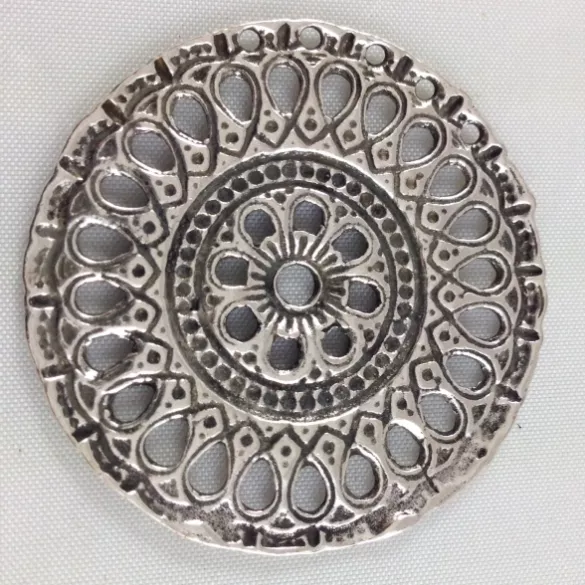 3 Intercalaires filigranes en étain plaqué argent