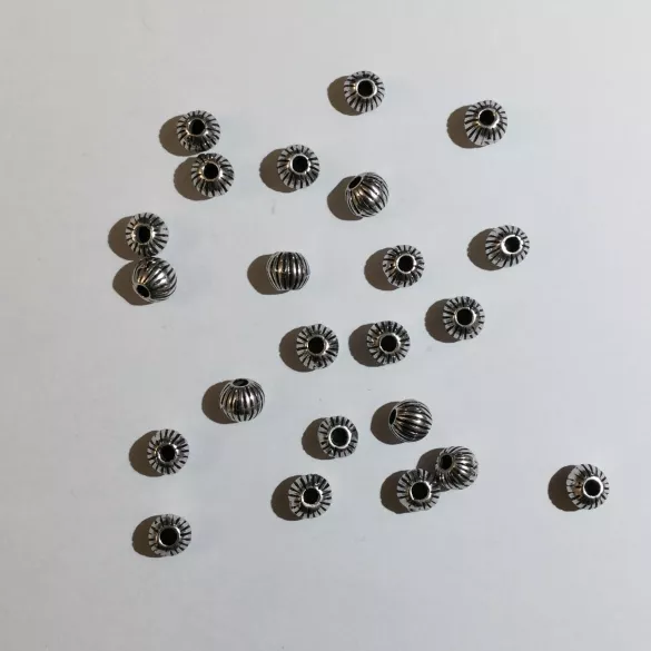 perles 7mm striées
