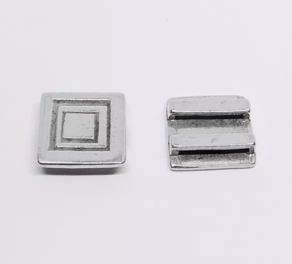 Passant carré pour cuir plat 15mm