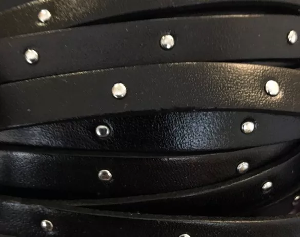 Cuir de veau clouté 10MM pour HOMME