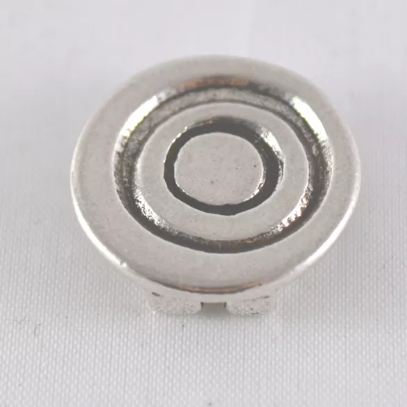 Passant 13 mm spirale en étain plaqué argent