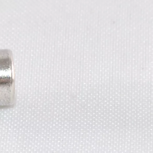 Embout de finition 5mm cuir rond, laiton pl argent vif FR