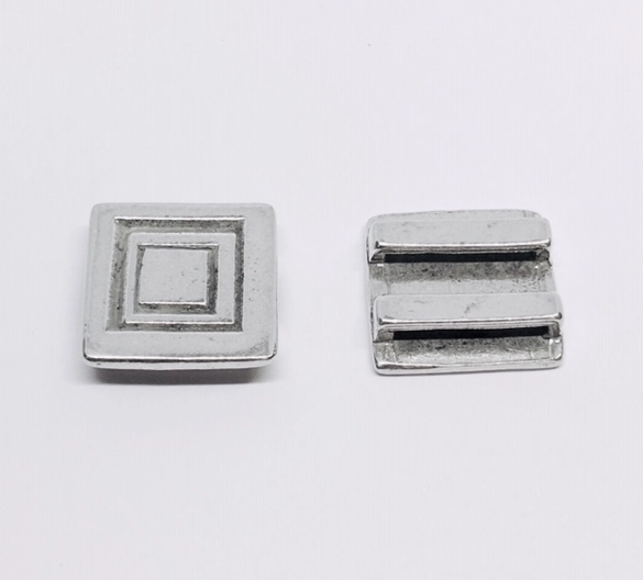 Passant carré pour cuir plat 15mm