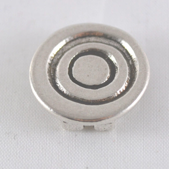 Passant 13 mm spirale en étain plaqué argent